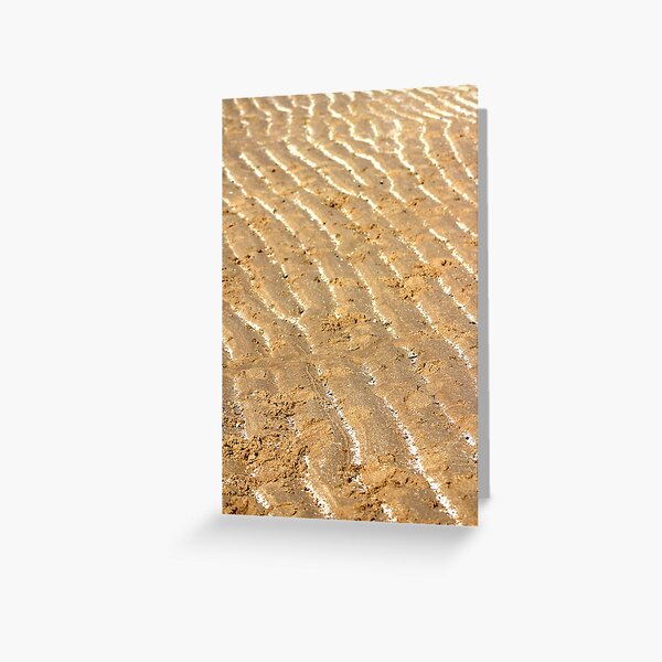 Chalk trails in the sand Greeting Card
