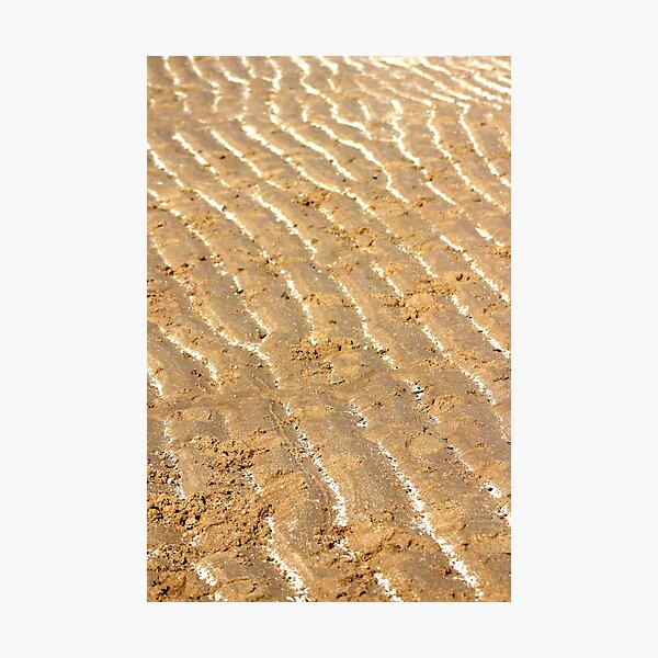 Chalk trails in the sand Photographic Print