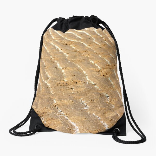 Chalk trails in the sand Drawstring Bag