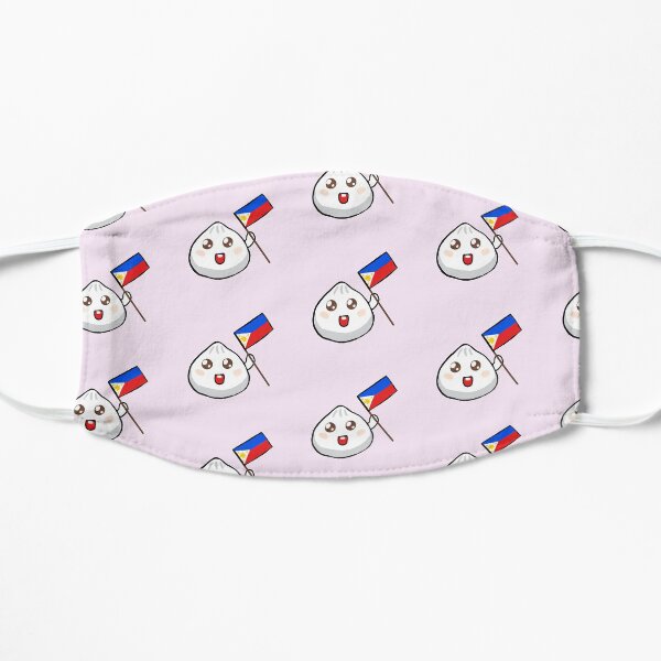 Niedliche Flaggen-Digital-Kunst Siopao Philippinen Flache Maske