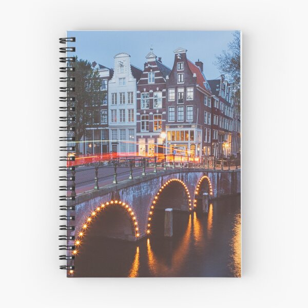 Item preview, Bridge over Amsterdam Canals on a summer evening designed and sold by michieldros.