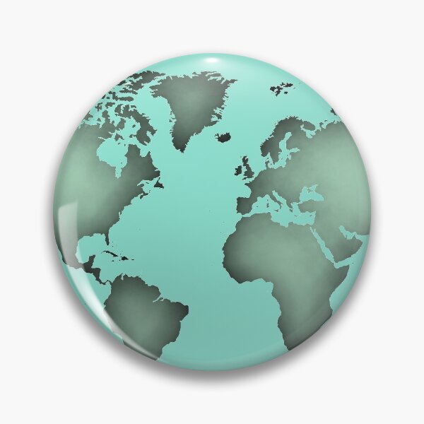 Item preview, Greenish silhouette of world map designed and sold by AlbertoRuiZ.