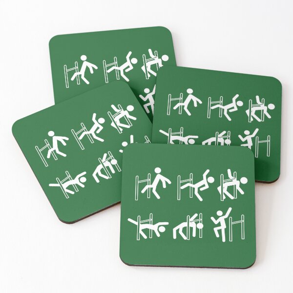 Item preview, Design of  six silhouettes limbo dancing designed and sold by FFelder.