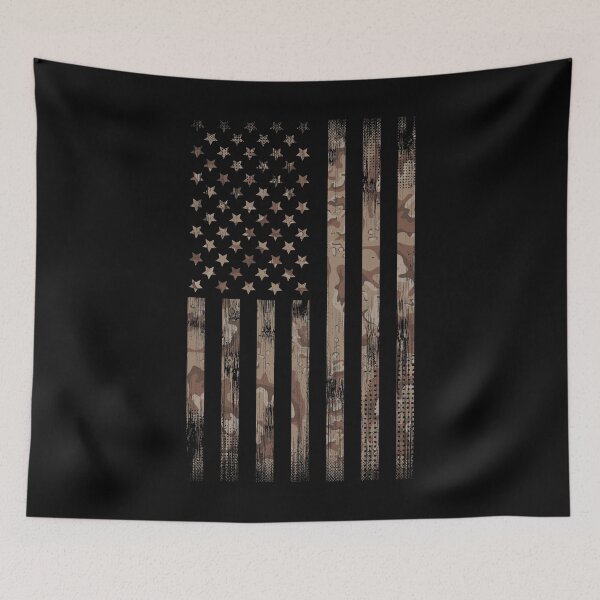Item preview, American Flag Deset Camouflage Veterean designed and sold by VectorDesigner.