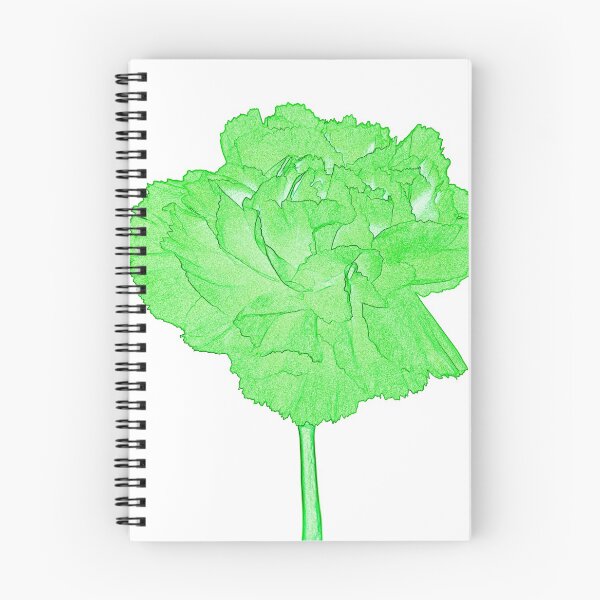 Item preview, Bright Sunny bold green carnation ink and watercolour style pop art designed and sold by Latch Farm  Studios.