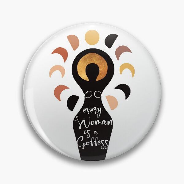 Item preview, Every Woman is a Goddess Feminist Quote Moon Phases Black Woman designed and sold by Inogitna Designs.