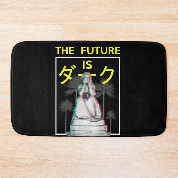 Item preview, The Future is Dark. Aesthetic Vaporwave gothic Statue Gift design designed and sold by D-C-Designs.