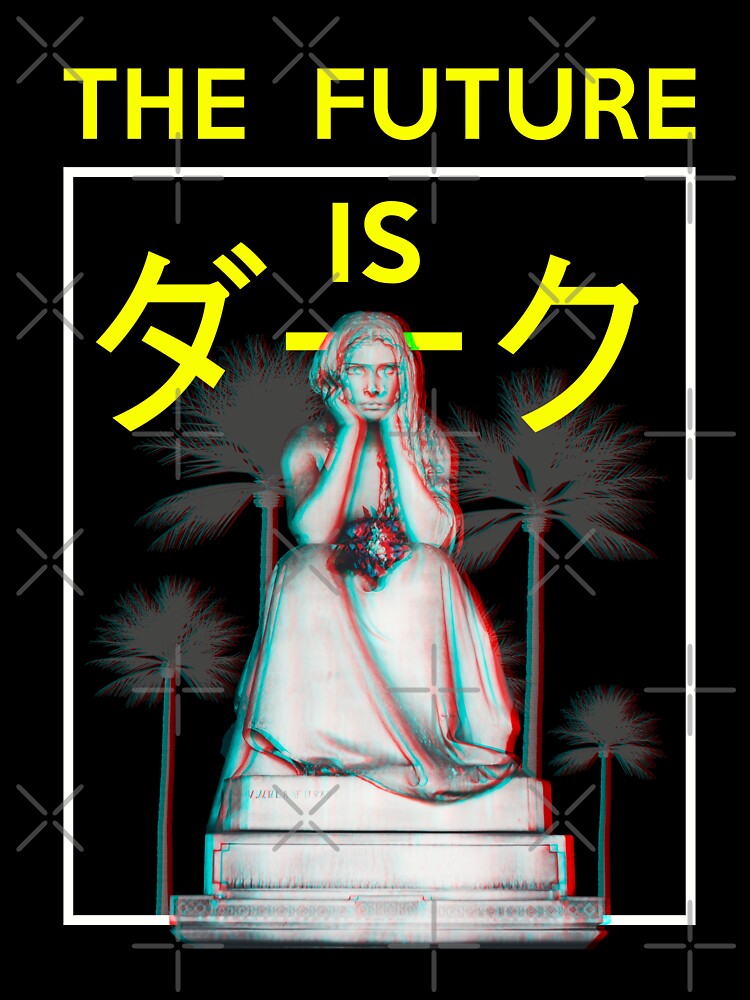 Vaporwave Gothic Aesthetic T-Shirt The Future Is Dark Vaporwave Gothic Aesthetic T-Shirt The Future Is Dark