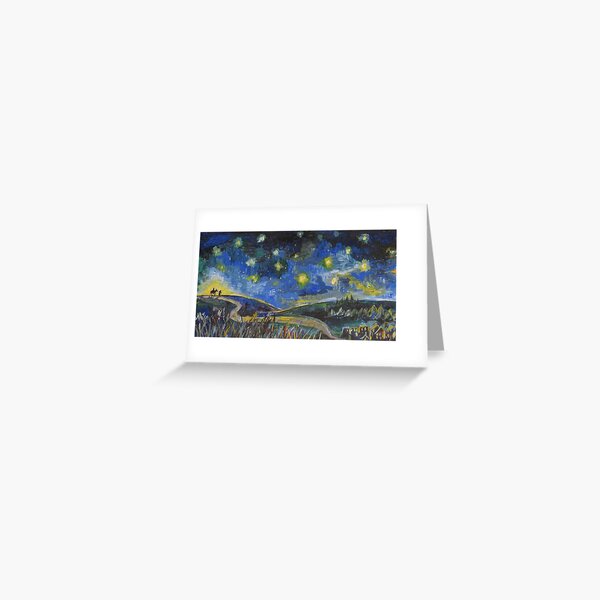 Long Journey to Bethlehem Greeting Card