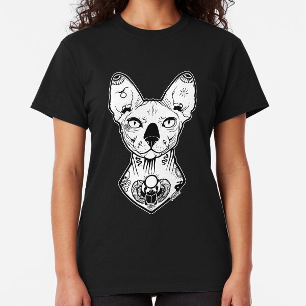 sphynx tatuado Camiseta clásica