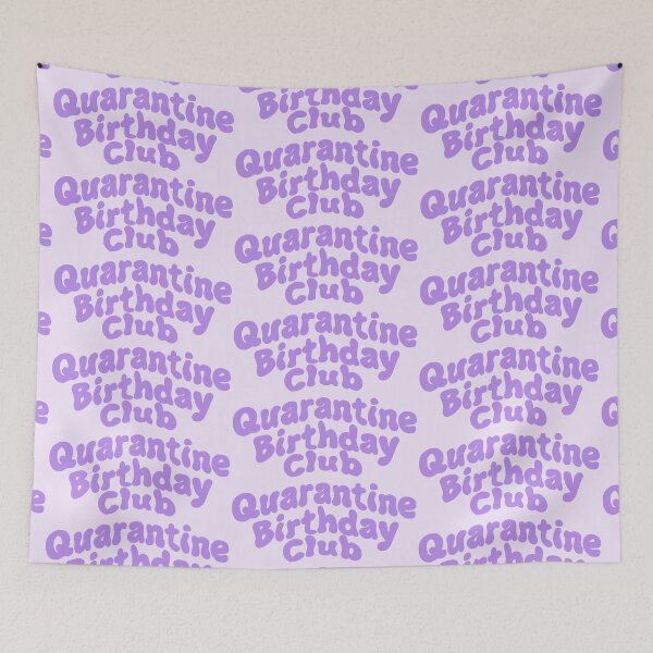 Item preview, Quarantine Birthday Club Purple designed and sold by Nabibibi.