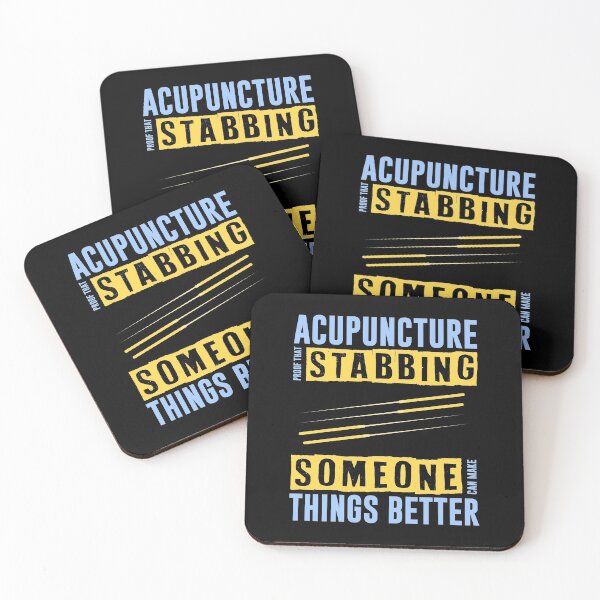 Item preview, Stabbing People Makes Things Better Acupuncturist Design designed and sold by Gold Wings Tees.