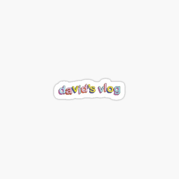David’s Vlog Sticker