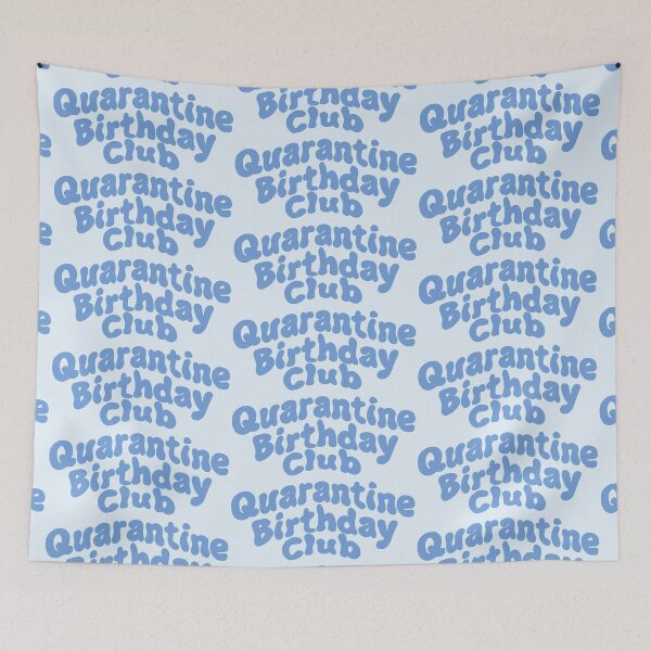 Item preview, Quarantine Birthday Club Blue designed and sold by Nabibibi.