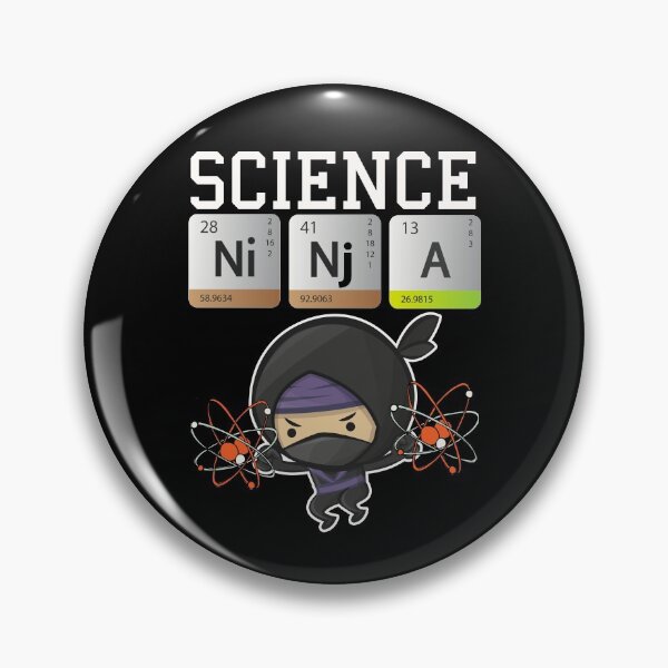 Artikelvorschau, Wissenschaft Ninja Design Lustige Chemie Elemente Geschenk für Nerds Design entworfen und verkauft von D-C-Designs.