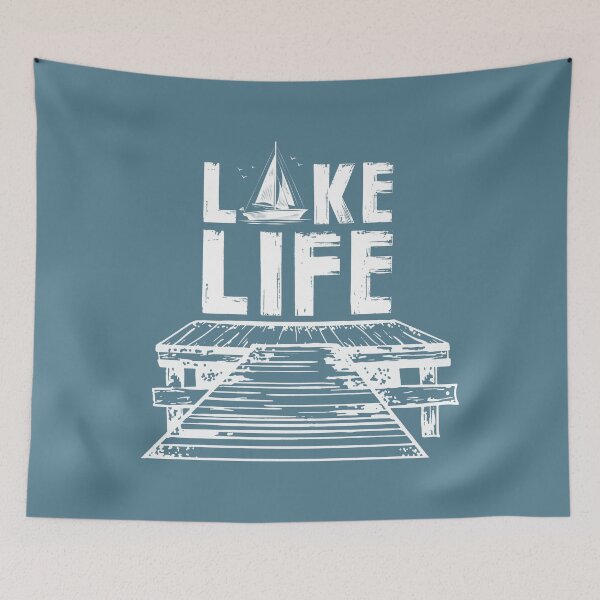 Item preview, Lake Life on the Dock designed and sold by GreatLakesLocal.