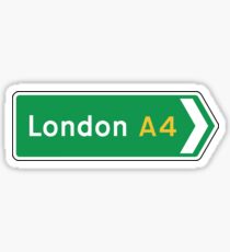 London, Road Sign, UK Sticker