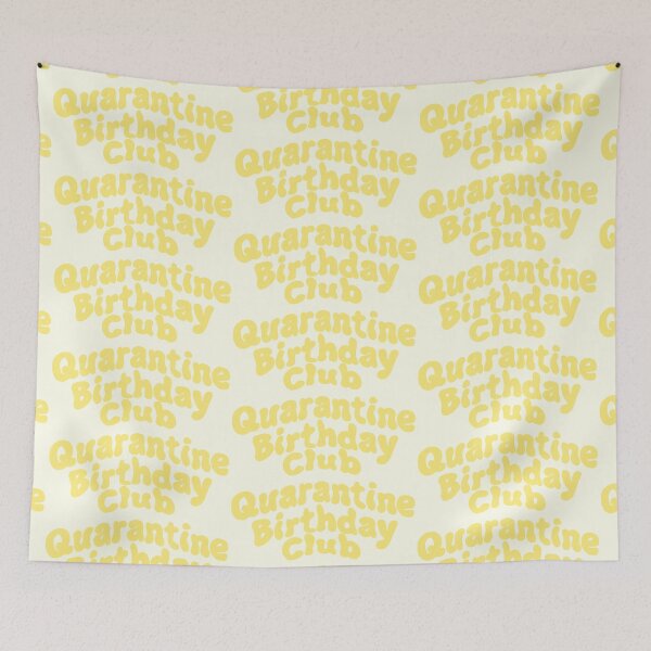 Item preview, Quarantine Birthday Club Yellow designed and sold by Nabibibi.