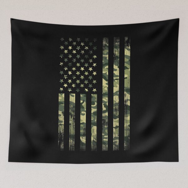Item preview, American Flag Army Camouflage Veterean designed and sold by VectorDesigner.