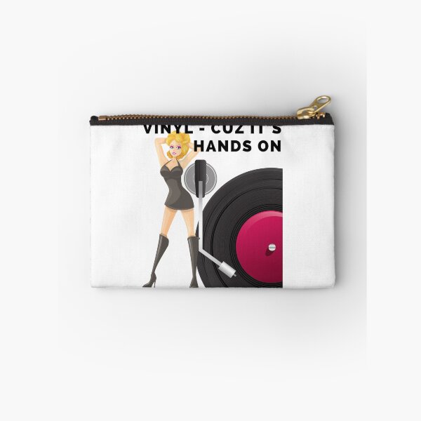 Item preview, Vinyl Cuz It's Hands On Black Text designed and sold by TWMBDesigns.