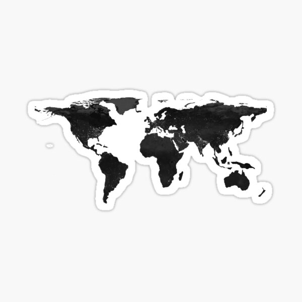 Aperçu de l'œuvre Monde la nuit créée et vendue par ProjectGeo.