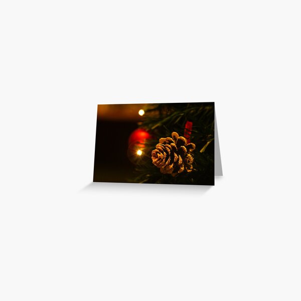 Christmas Pinecone Greeting Card