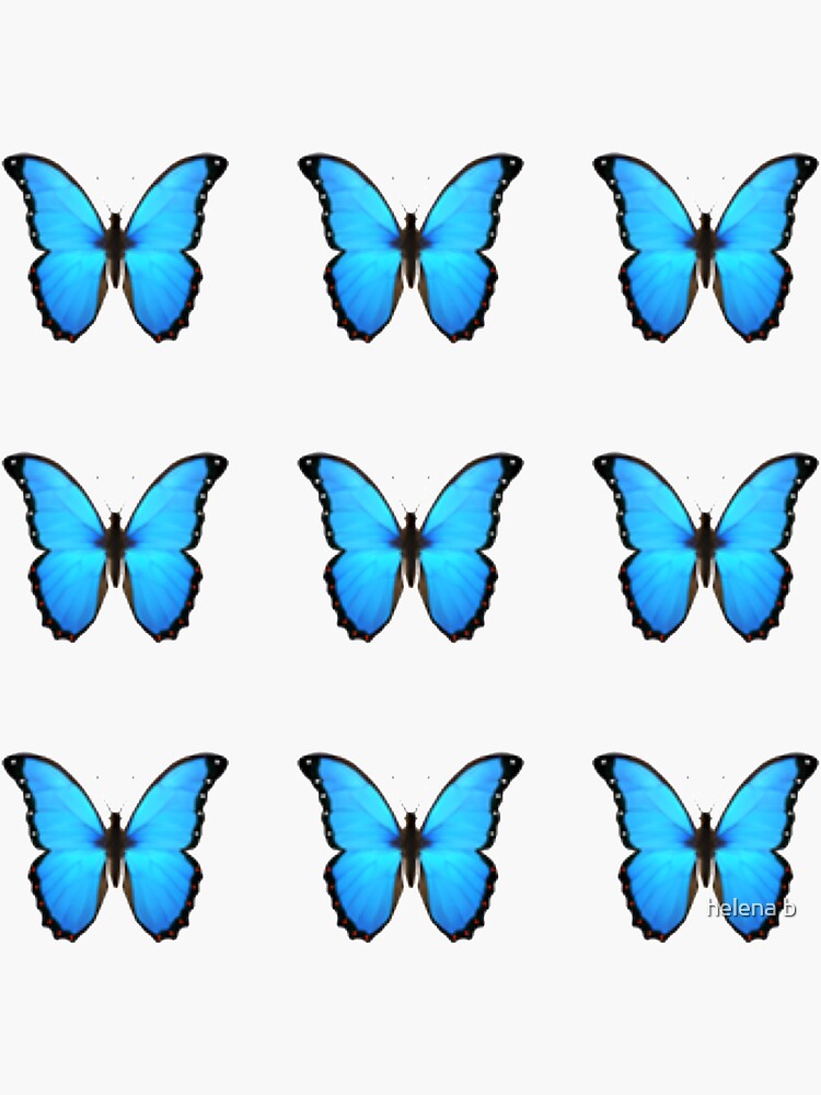Pegatina «Paquete de pegatinas de emoji de mariposa» de helenabaird