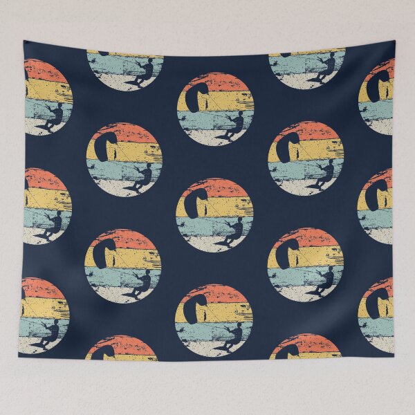 Item preview, Kite Boarding Kiteboarder Retro Vintage Look Gift designed and sold by MarkusShirts.