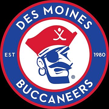 des moines buccaneers american  Sticker for Sale by