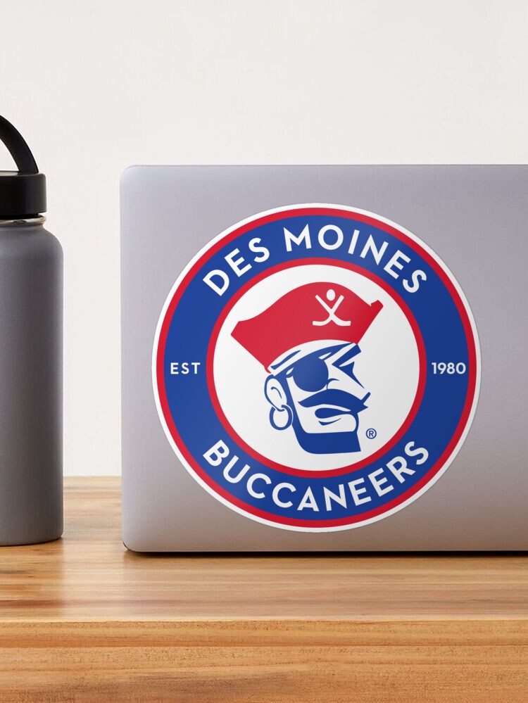 des moines buccaneers american  Sticker for Sale by