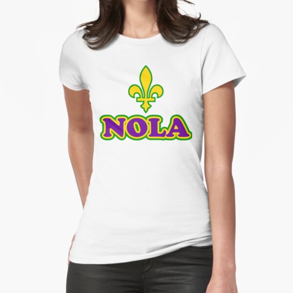NOLA New Orleans Louisiana Fitted T-Shirt