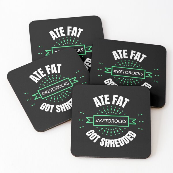 Item preview, Keto Design, Ate Fat Got Shredded, for Ketosis, Ketogenic Fat Lovers,  Bodybuilding Fitness Design designed and sold by Lizzie May.