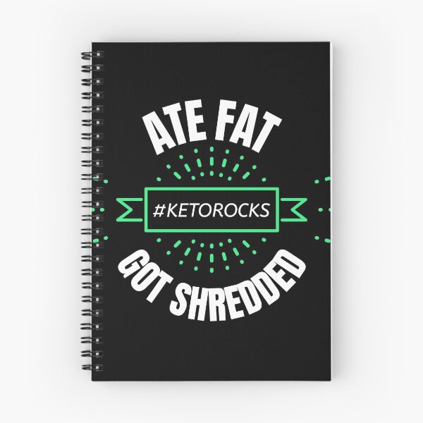 Item preview, Keto Design, Ate Fat Got Shredded, for Ketosis, Ketogenic Fat Lovers,  Bodybuilding Fitness Design designed and sold by Lizzie May.