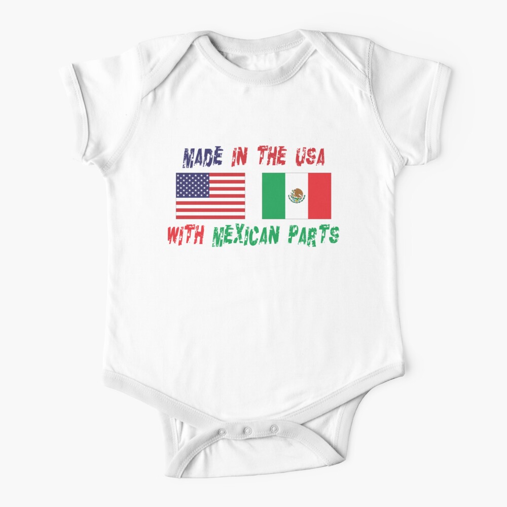 Made In America With Mexican Parts Baby One-Piece