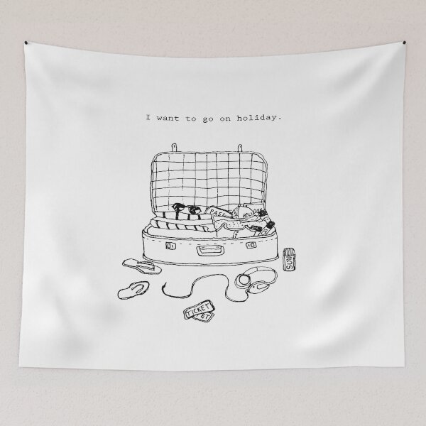 Item preview, I want to go on Holiday. designed and sold by ArtbyAnnieGrant.