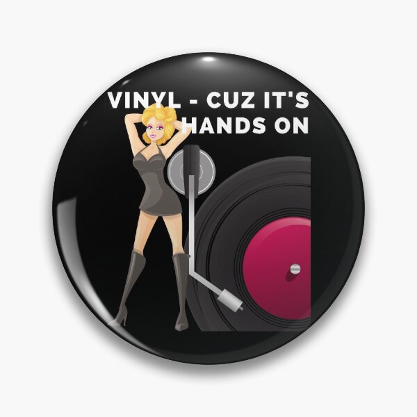 Item preview, Vinyl Cuz It's Hands On White Text designed and sold by TWMBDesigns.