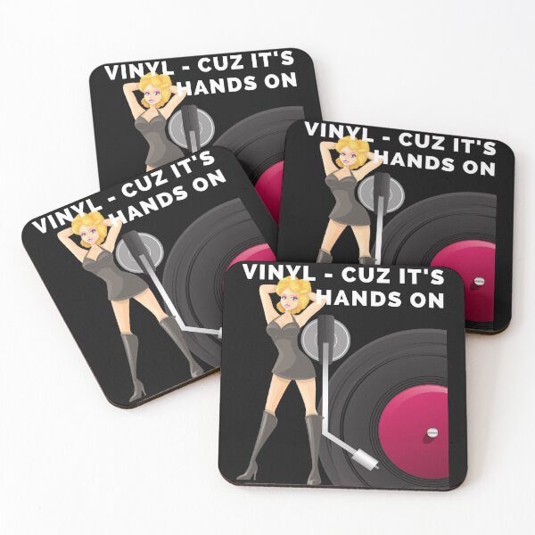 Item preview, Vinyl Cuz It's Hands On White Text designed and sold by TWMBDesigns.