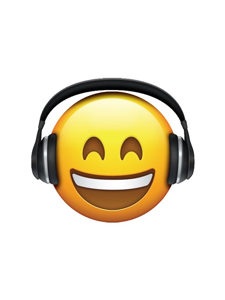 "Yellow emoji with headphones on" iPhone Case & Cover by Matthew554a