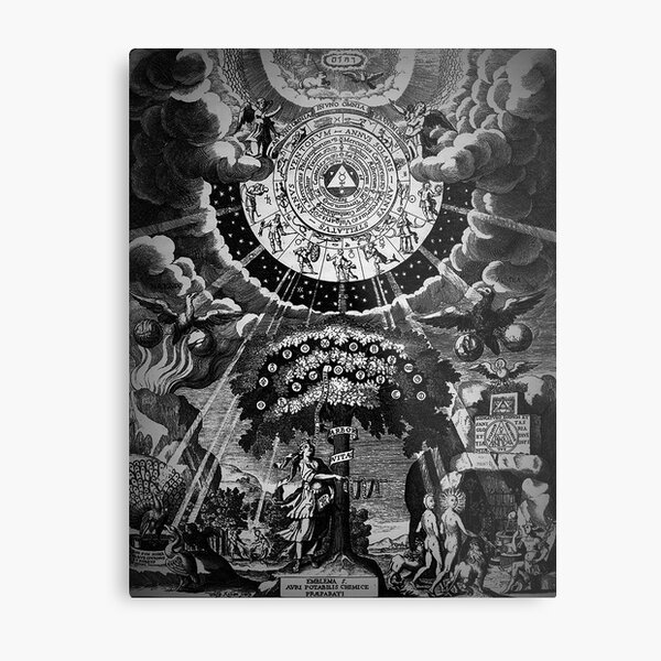 The Chemical Preparation of Aurum Metal Print