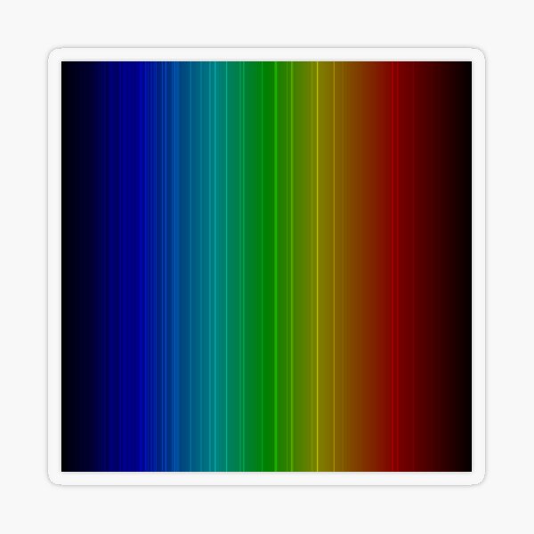 Spectral Lines of Krypton Transparent Sticker