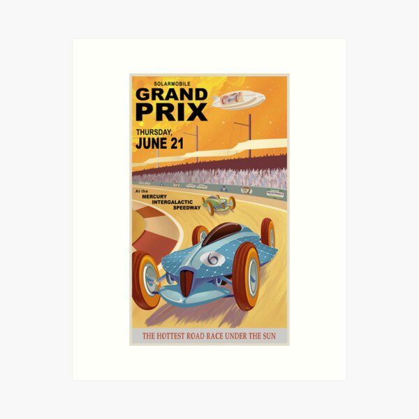 Item preview, Mercury Travel Poster designed and sold by stevethomasart.