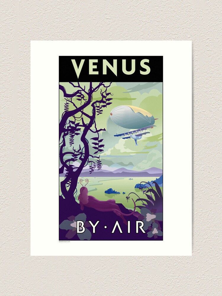 Alternate view of Venus By Air Travel Poster Art Print