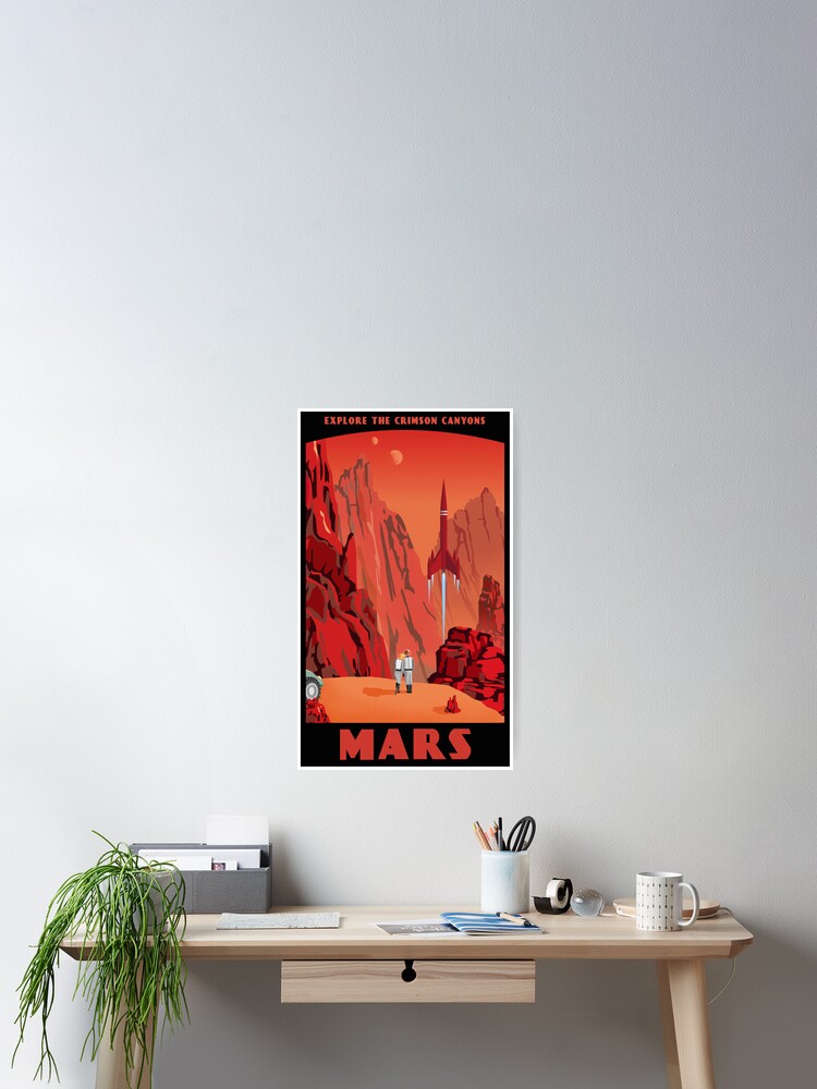 Alternate view of Mars Travel Poster Poster