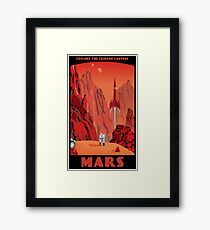 Mars Reise Poster Gerahmtes Wandbild