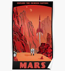 Mars Reise Poster Poster