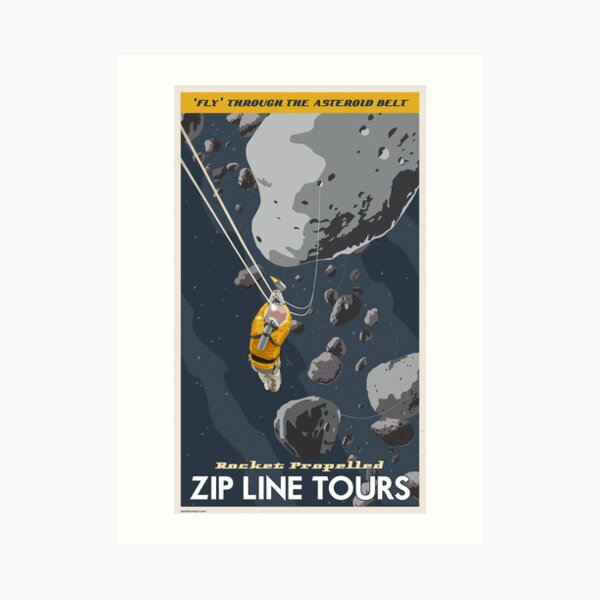 Asteroids Travel Poster Art Print