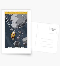 Asteroids Travel Poster Postcards