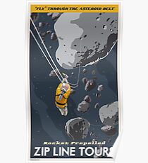 Asteroids Travel Poster Poster