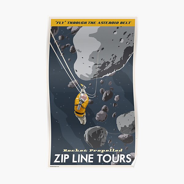 Asteroids Travel Poster Poster