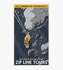 Asteroids Travel Poster Photographic Print